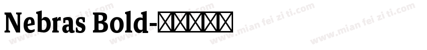 Nebras Bold字体转换
